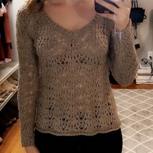 American Eagle Outfitters tan sweater